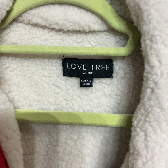 Love Tree Red Buffalo Plaid Jacket Sz L NWOT - Picture 4 of 11
